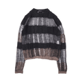 Ann Demeulemeester Poliet Slim Fit Crew Neck Ladder Sweater "Multicolor"