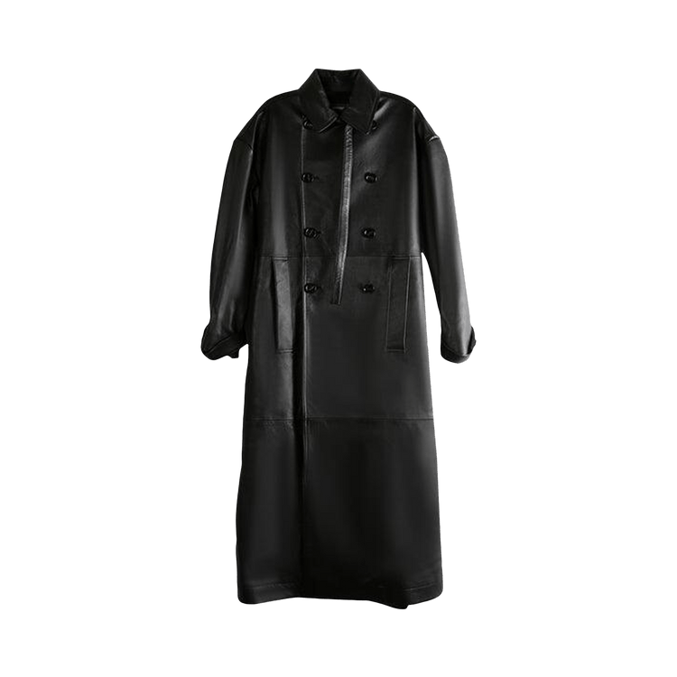 Ann Demeulemeester Ansa Double Breasted Trench Coat "Black"