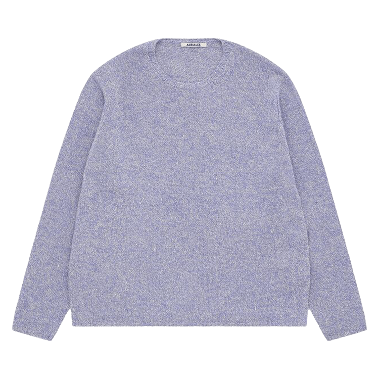 Auralee Airy Silk Wool Knitwear "Light Purple"