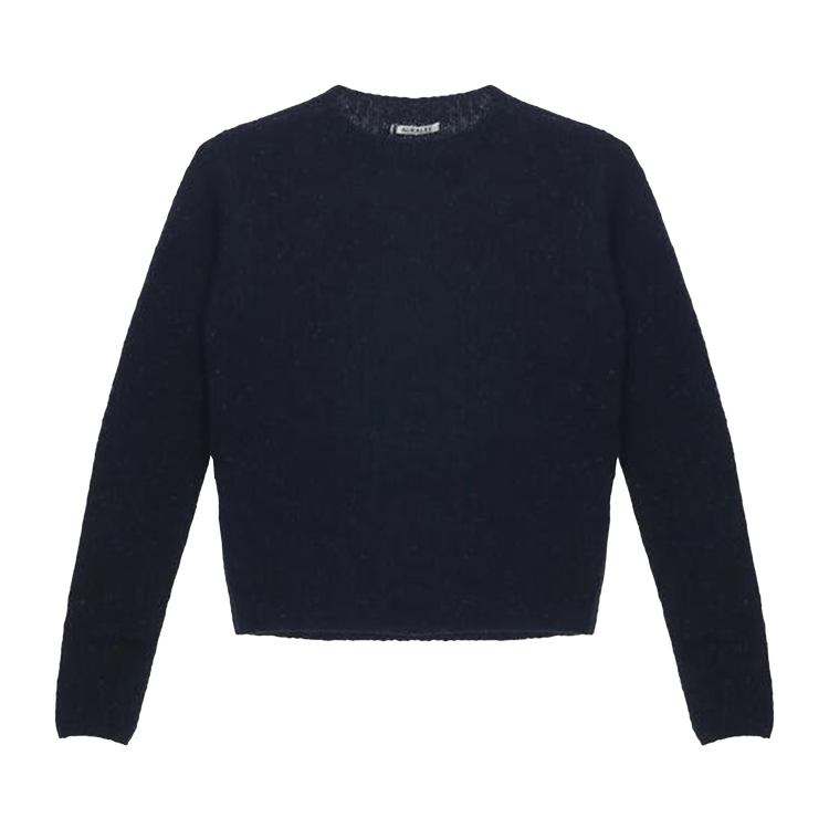 Auralee Cashmere Melange Knitwear "Navy Black"