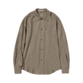 Auralee Wool Fulling Flannel Shirt "Brown"