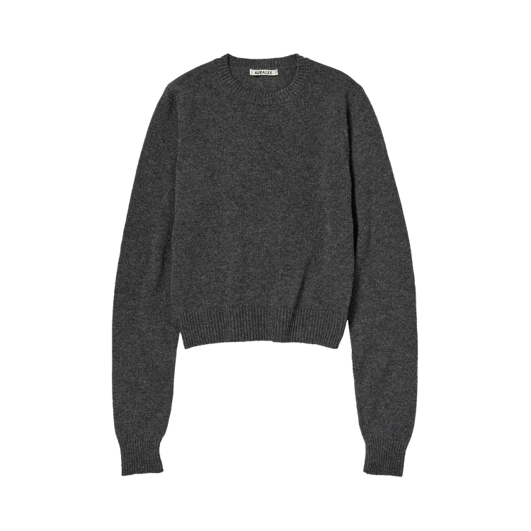 Auralee Light Cashmere Knitwear "Charcoal"