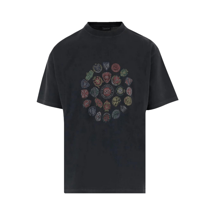 Balenciaga Medium Fit T-Shirt "Faded Washed Black"