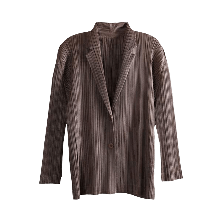 Pleats Please Issey Miyake Pleats Jacket "Brown"
