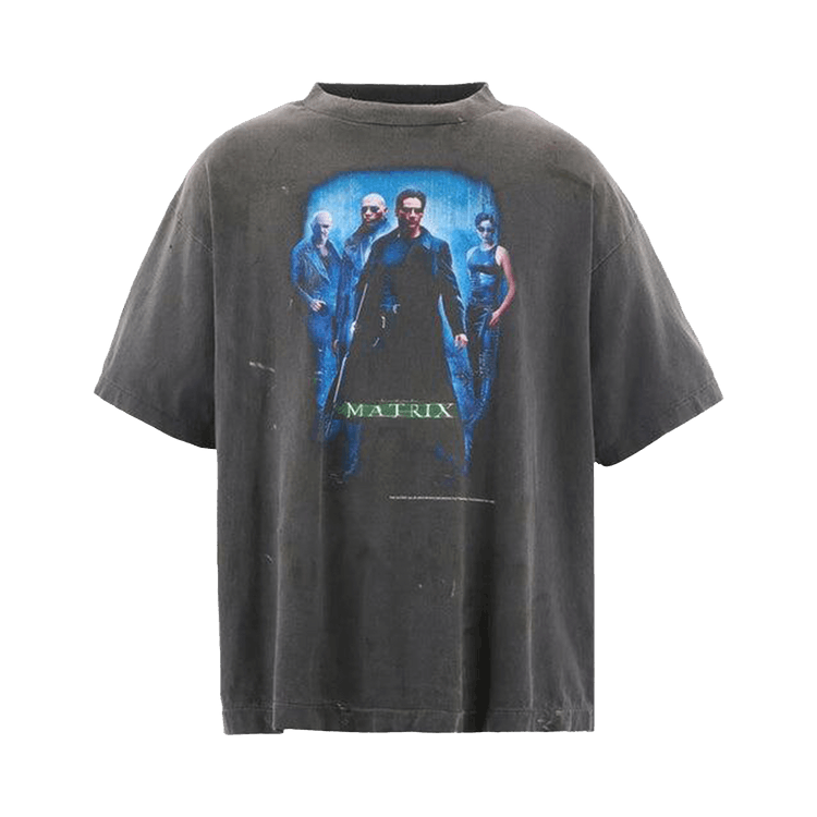 SAINT Mxxxxxx Green Logo Matrix T-Shirt "Black"