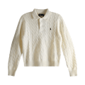 Polo Ralph Lauren Long Sleeve Collared Pullover Sweater "Authentic Cream"