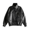 Saint Laurent Stand Collar Bomber Jacket "Noir"