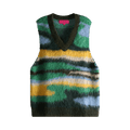 The Elder Statesman Topo Jacquard Vest "Multicolor"