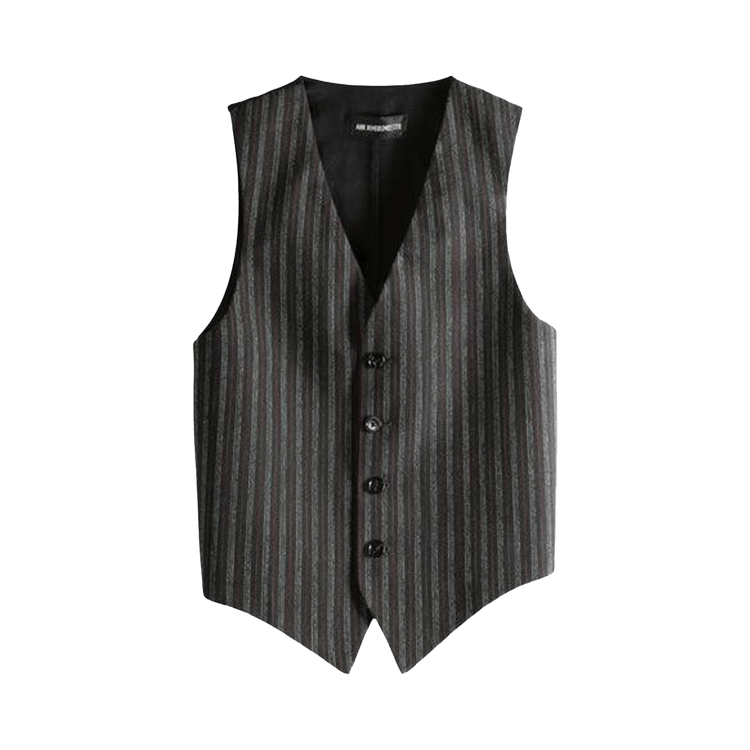 Ann Demeulemeester Stanse Classic Waistcoat "Black/White/Red"