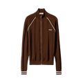 Miu Miu Cotton Track Jacket "Cocoa Brown/Natural"
