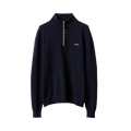 Miu Miu Half Zip Cashmere Sweater "Navy"