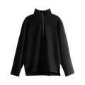 RIER Fleece Polo Fleece "Black"