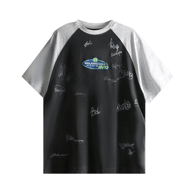 Balenciaga Raglan Oversized T-Shirt "Faded Washed Black"