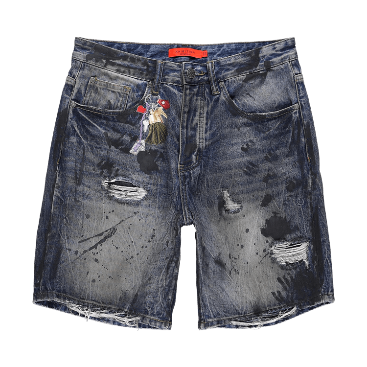 XHIBITION Keychain Denim Short "Dark Indigo"