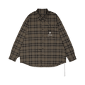 Mastermind World Reversible Raw Edge Plaid Shirt "Grey Plaid"