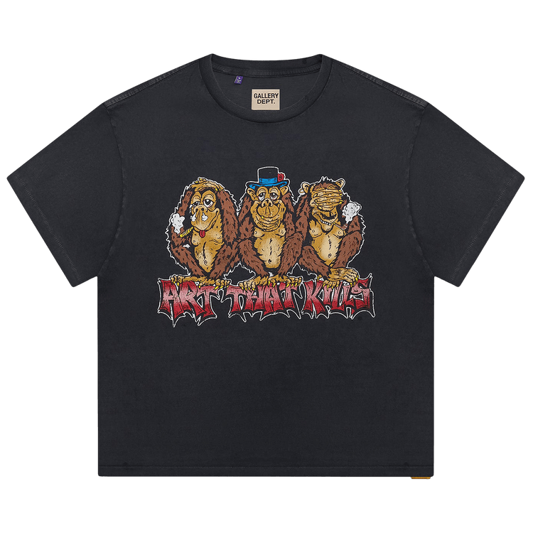 Gallery Dept. See No Evil Tee "Vintage Black"
