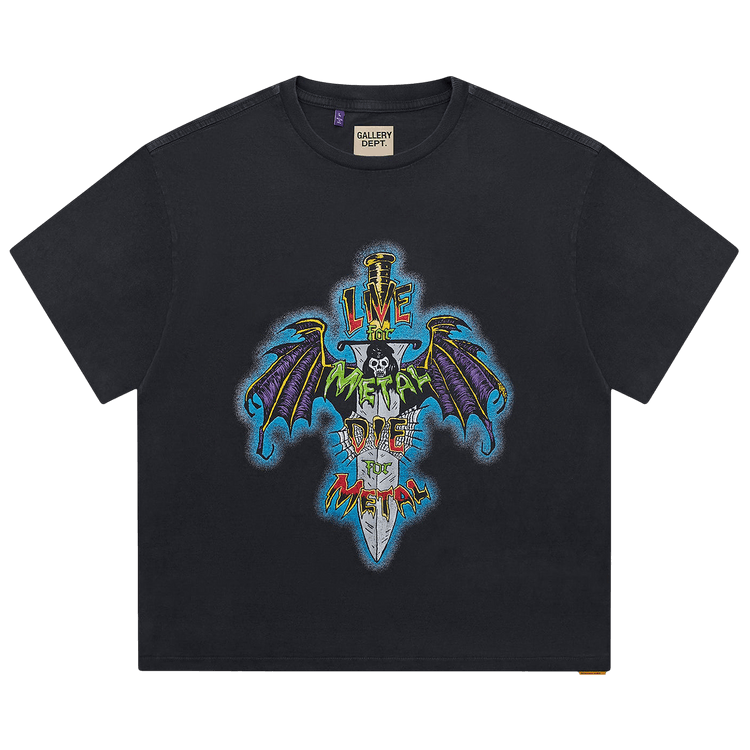 Gallery Dept. Live For Metal Tee "Vintage Black"