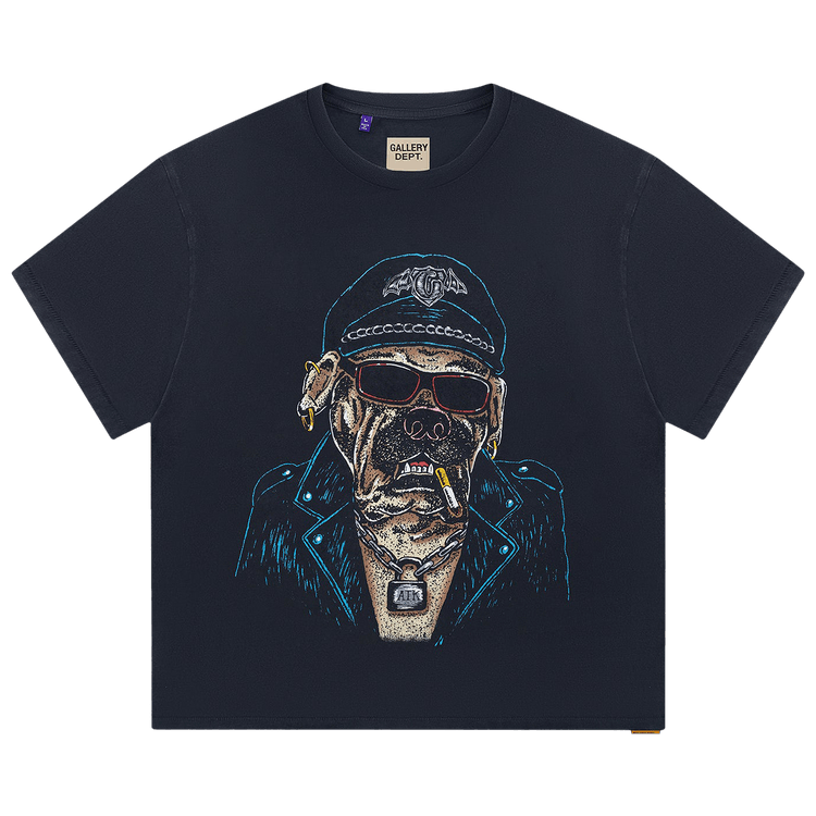 Gallery Dept. Oct Biker Dog Tee "Vintage Black"