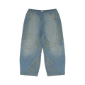 HOUSE OF ERRORS Moto Straight Fit Jeans "Blue"