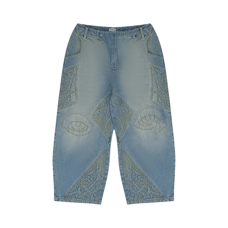 HOUSE OF ERRORS Moto Straight Fit Jeans "Blue"
