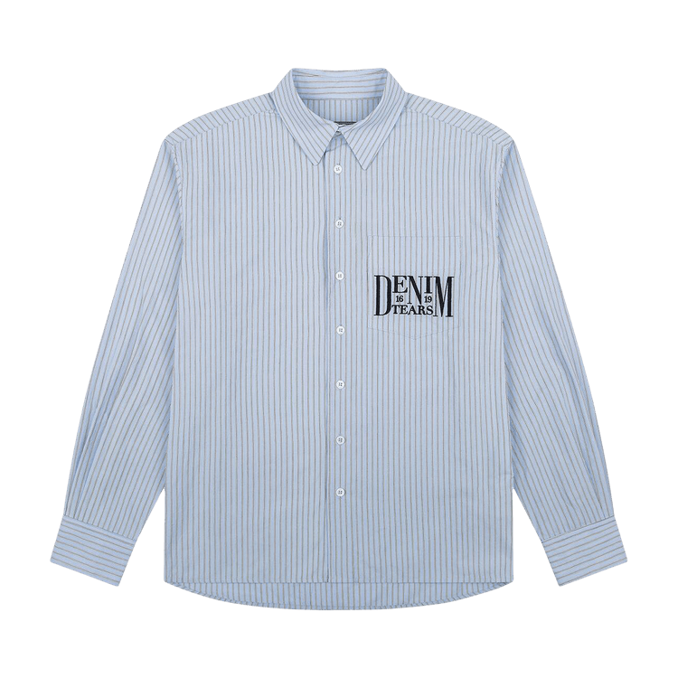 Denim Tears Dt Festival Button Up Shirt "Light Blue"