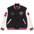 Denim Tears Peace Wreath Varsity Jacket "Black/White"