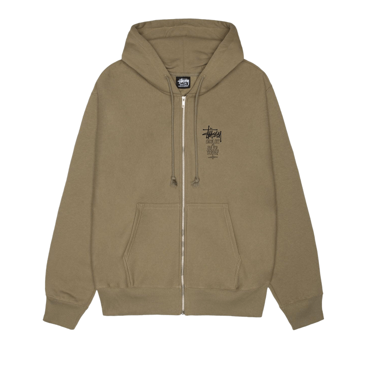 Stussy Swim Out Zip Hoodie "Army"