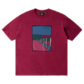Parra Beach Parking T-Shirt "Raspberry"