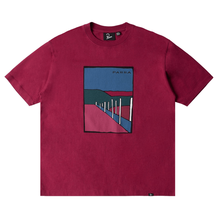 Parra Beach Parking T-Shirt "Raspberry"