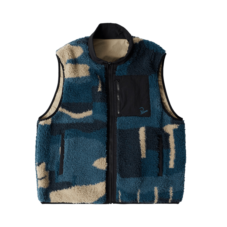 Parra Infinite Bird Reversible Vest "Navy Blue"