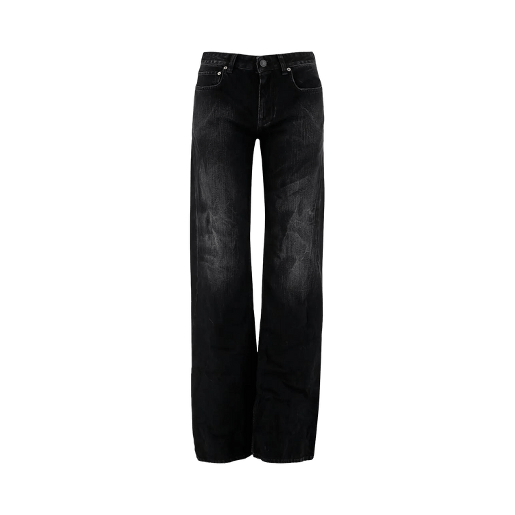 Balenciaga Wide Leg Pants "Black Fade Out"