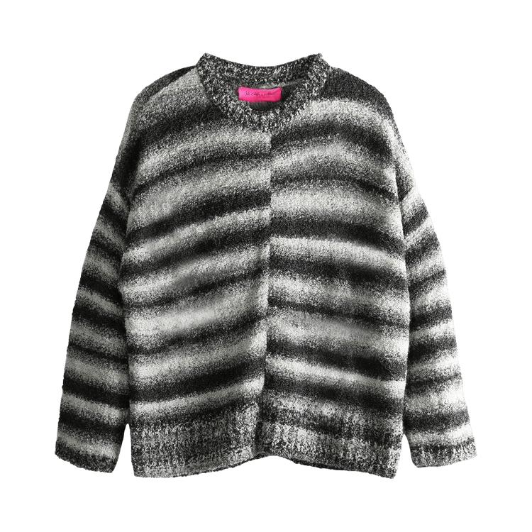 The Elder Statesman Rover Boucle Pullover "Black Gradient"
