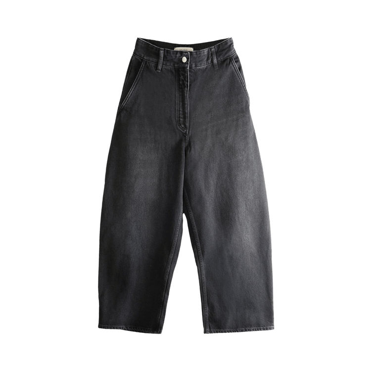 Studio Nicholson Wide Crop Pant "Washed Black"