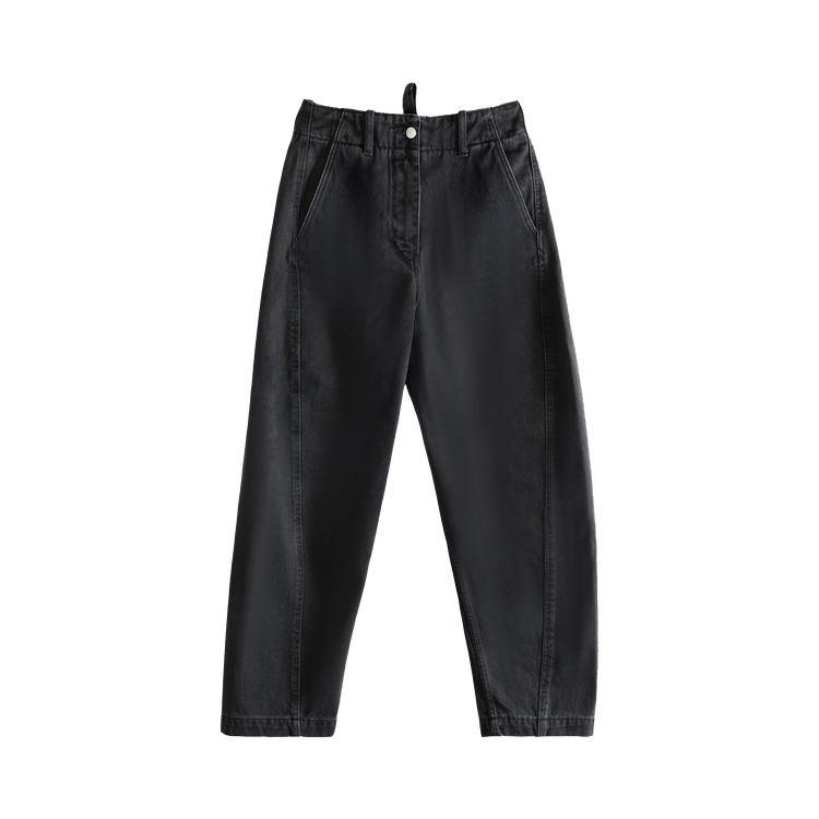 Studio Nicholson Rounded Leg Twist Seam Pant "Washed Black"