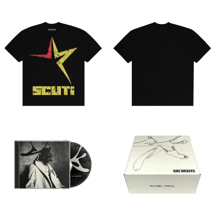 Sp5der Red Yellow Star Tee Box Set "Black"