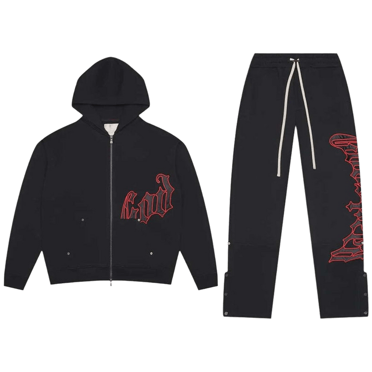 Godspeed OG Logo Sweatsuit V2 "Black/Red"