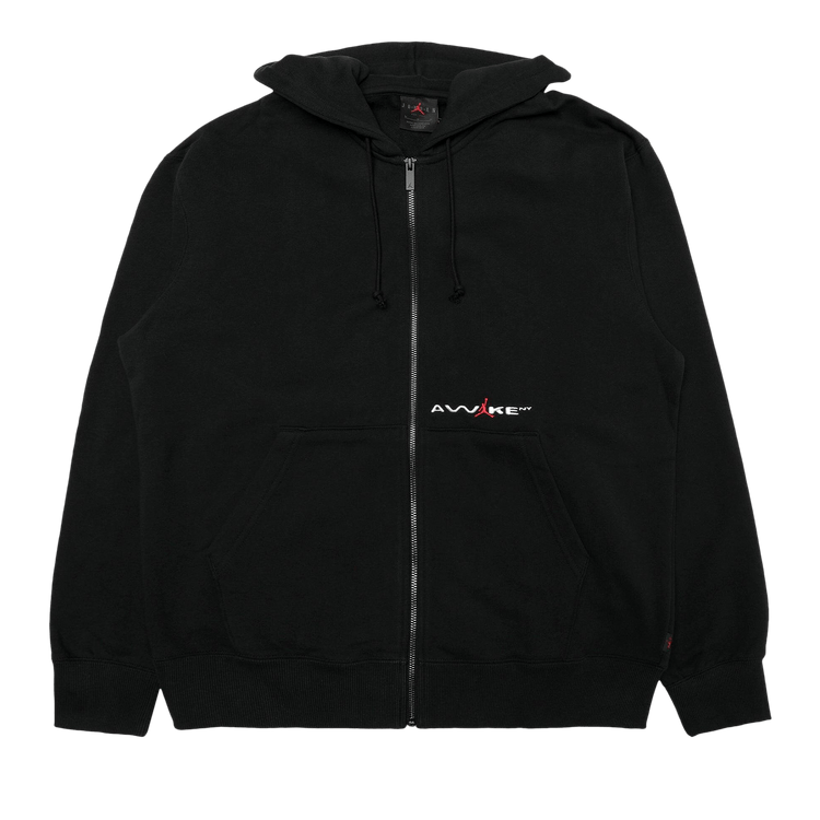 Air Jordan x Awake NY Full-Zip Fleece Hoodie "Black/University Red"
