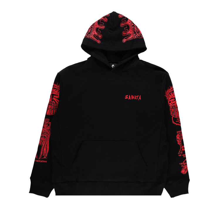 Warren Lotas Sabata Hoodie 2.0 "Black/Red"