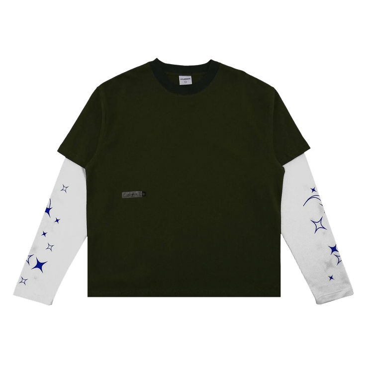 Students Golf Grayson Layered Long Sleeve T-Shirt "Stone"