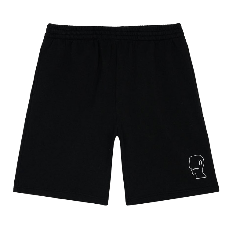 Brain Dead Logohead Rugby Shorts "Black"