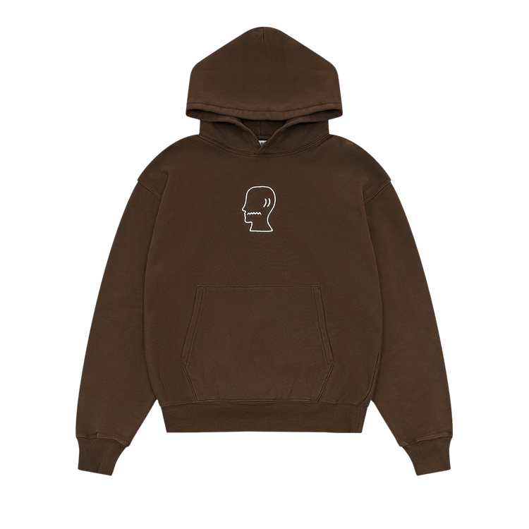 Brain Dead 3D Logohead Hoodie "Brown"