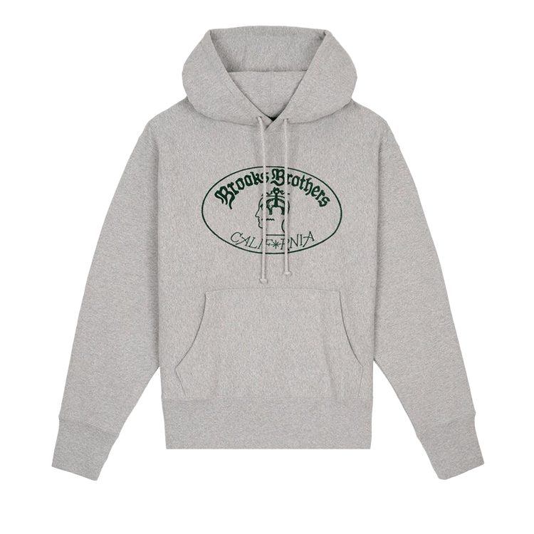 Brain Dead x Brooks Brothers California Logo Hoodie "Grey"