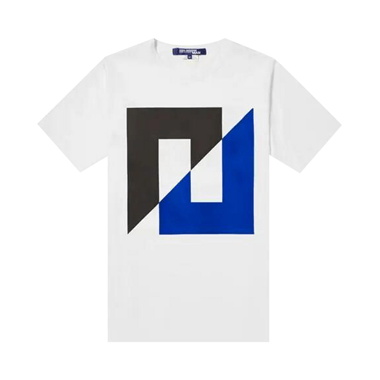 Junya Watanabe Sweater Print Tee "White Navy"