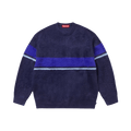Supreme Brushed Stripe Sweater "Navy"