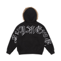 Supreme Faux Fur Zip Up Hooded Sweatshirt "Black"
