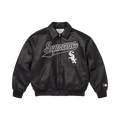 Supreme x Chicago White Sox Leather Varsity Jacket "Black"