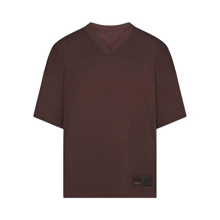 NikeSKIMS Airy V-Neck Oversized Top "Dark Sepia"