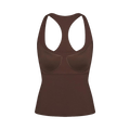 NikeSKIMS Matte Racer Back Tank "Dark Sepia"