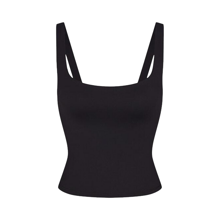 NikeSKIMS Matte Square Neck Tank "Obsidian"