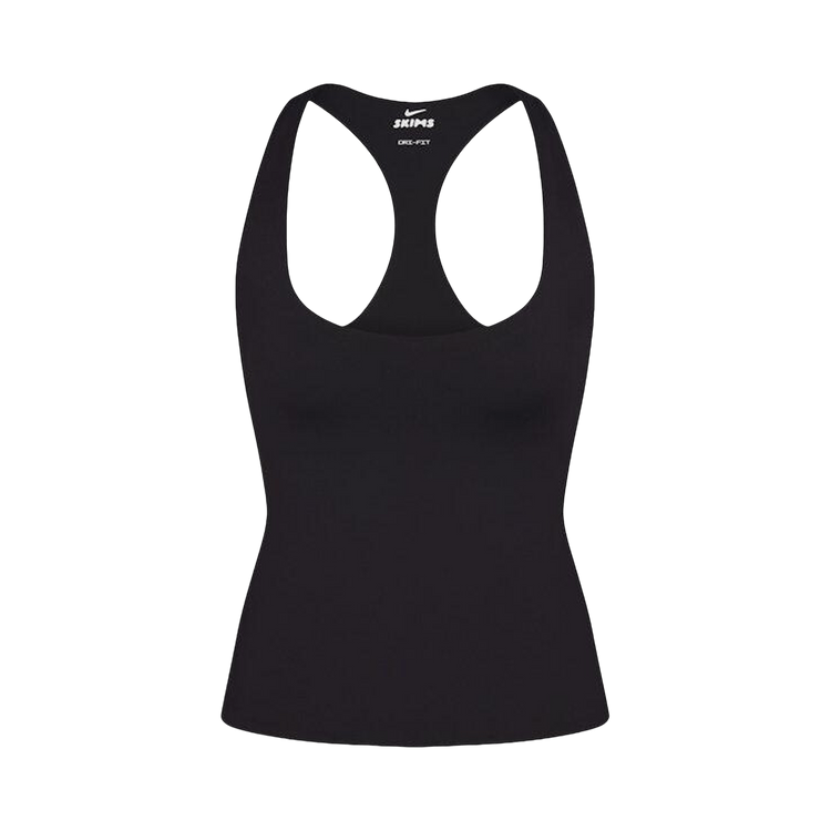 NikeSKIMS Matte Racer Back Tank "Obsidian"